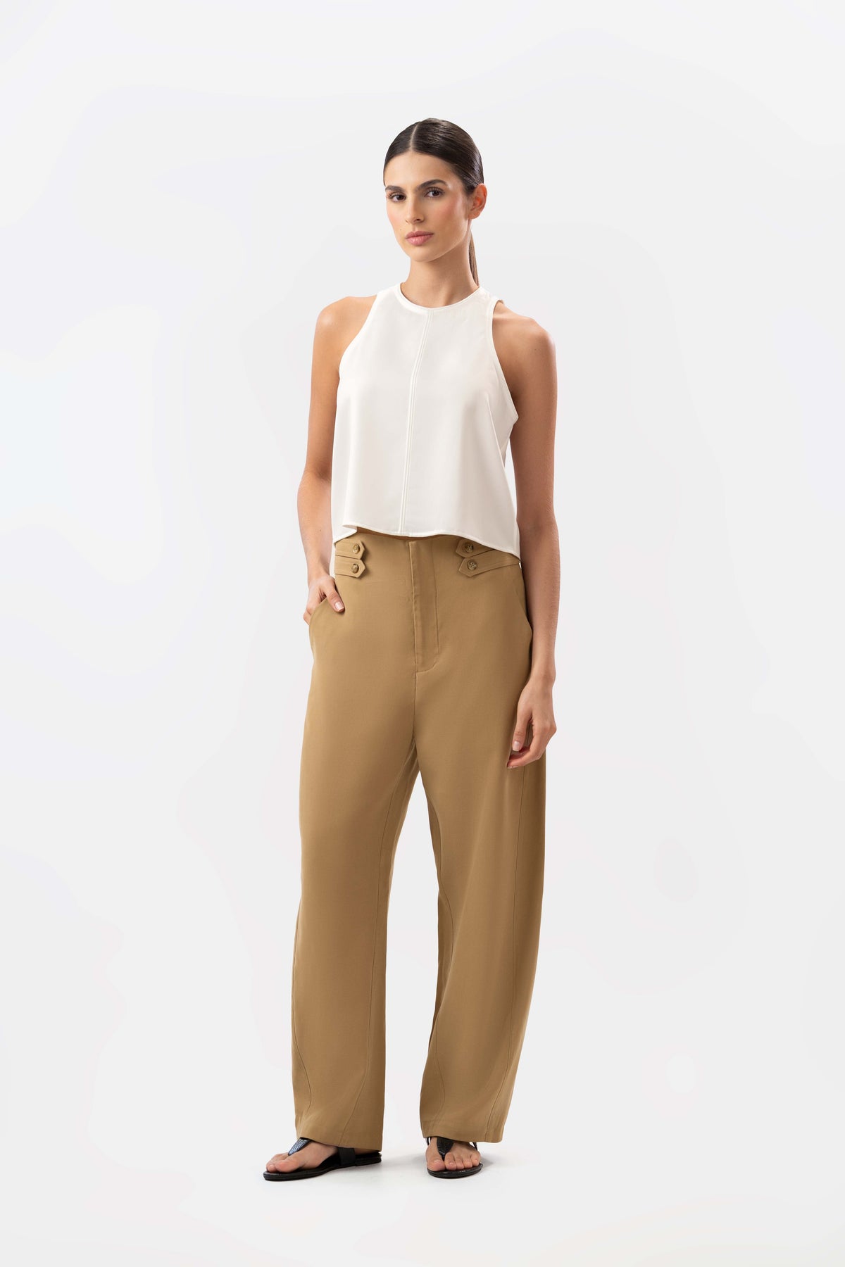 Capucine Khaki Pants