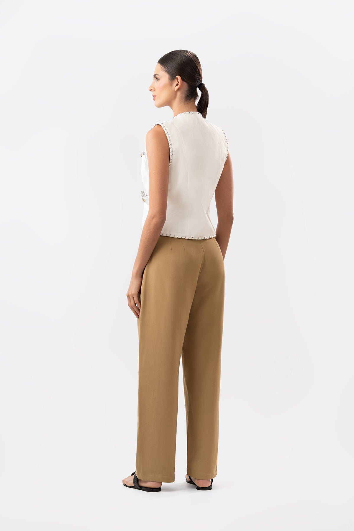 Claudine Ivory Vest