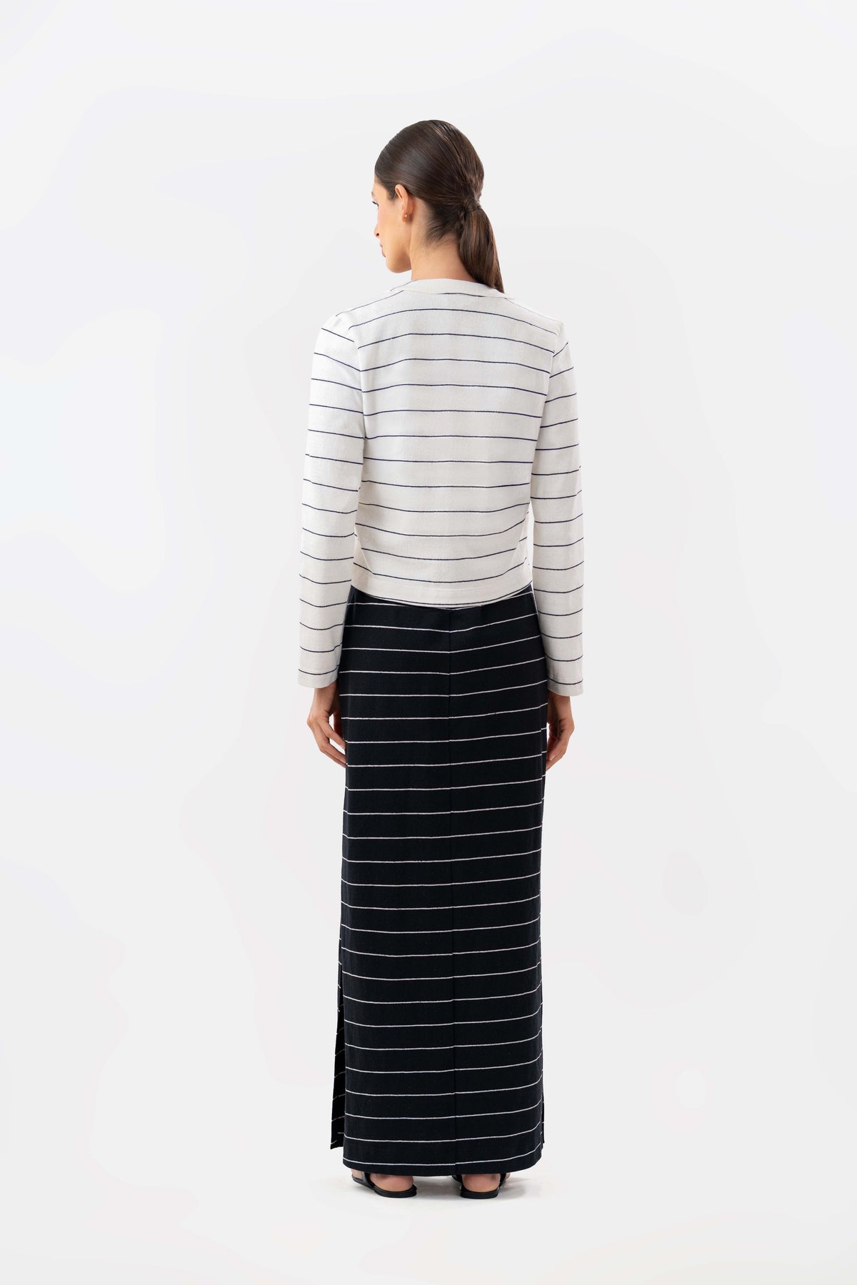Simone Ivory Black Dress