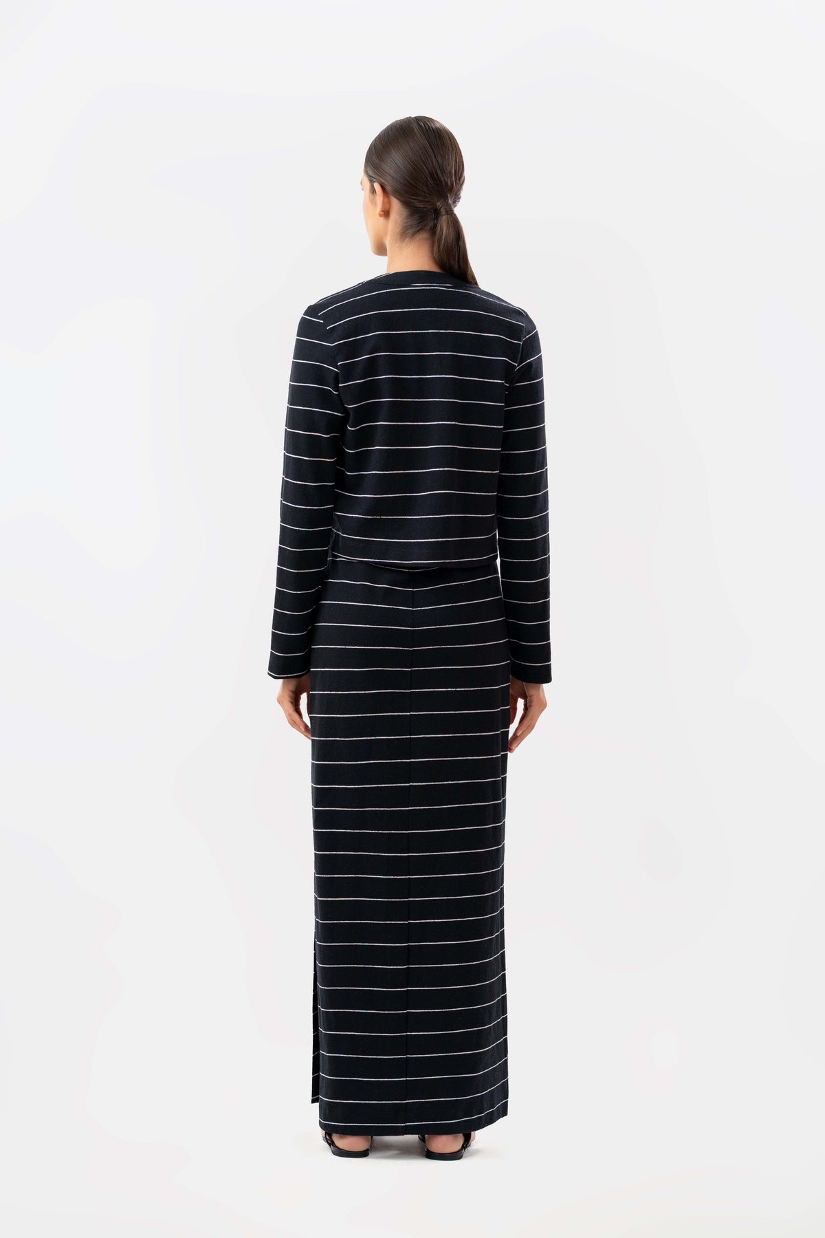 Simone Ivory Black Dress