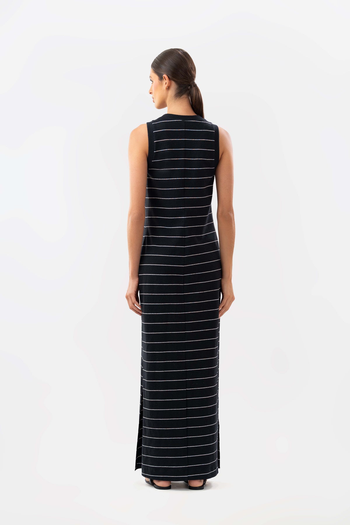 Simone Ivory Black Dress