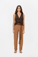 Aliana Earthy Brown Blouse