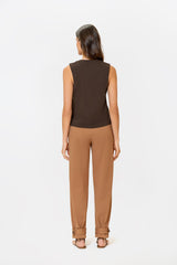 Aliana Earthy Brown Blouse