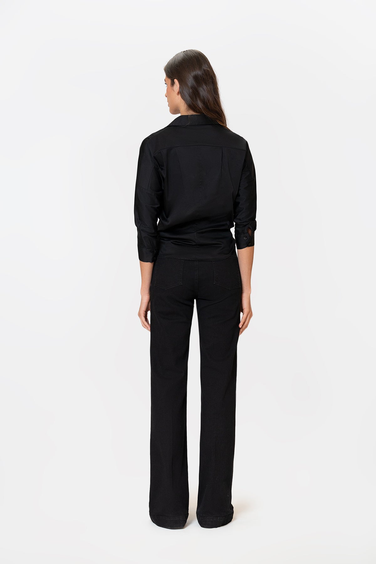 Poplin Black Jeans