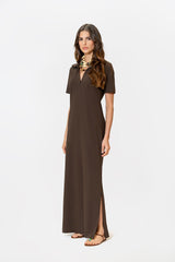 Lume Earthy Brown Dress