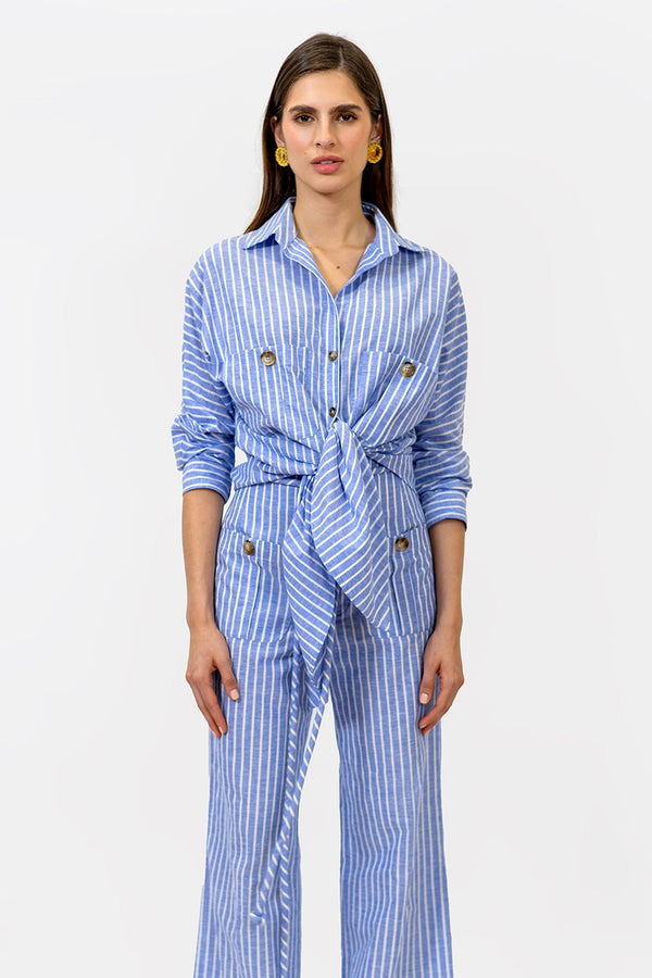 Origen Blouse Blue Stripes