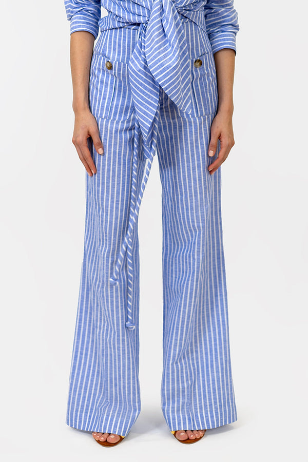 Jaipur Pants Blue Stripes