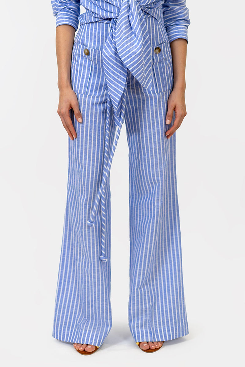 Jaipur Pants Blue Stripes