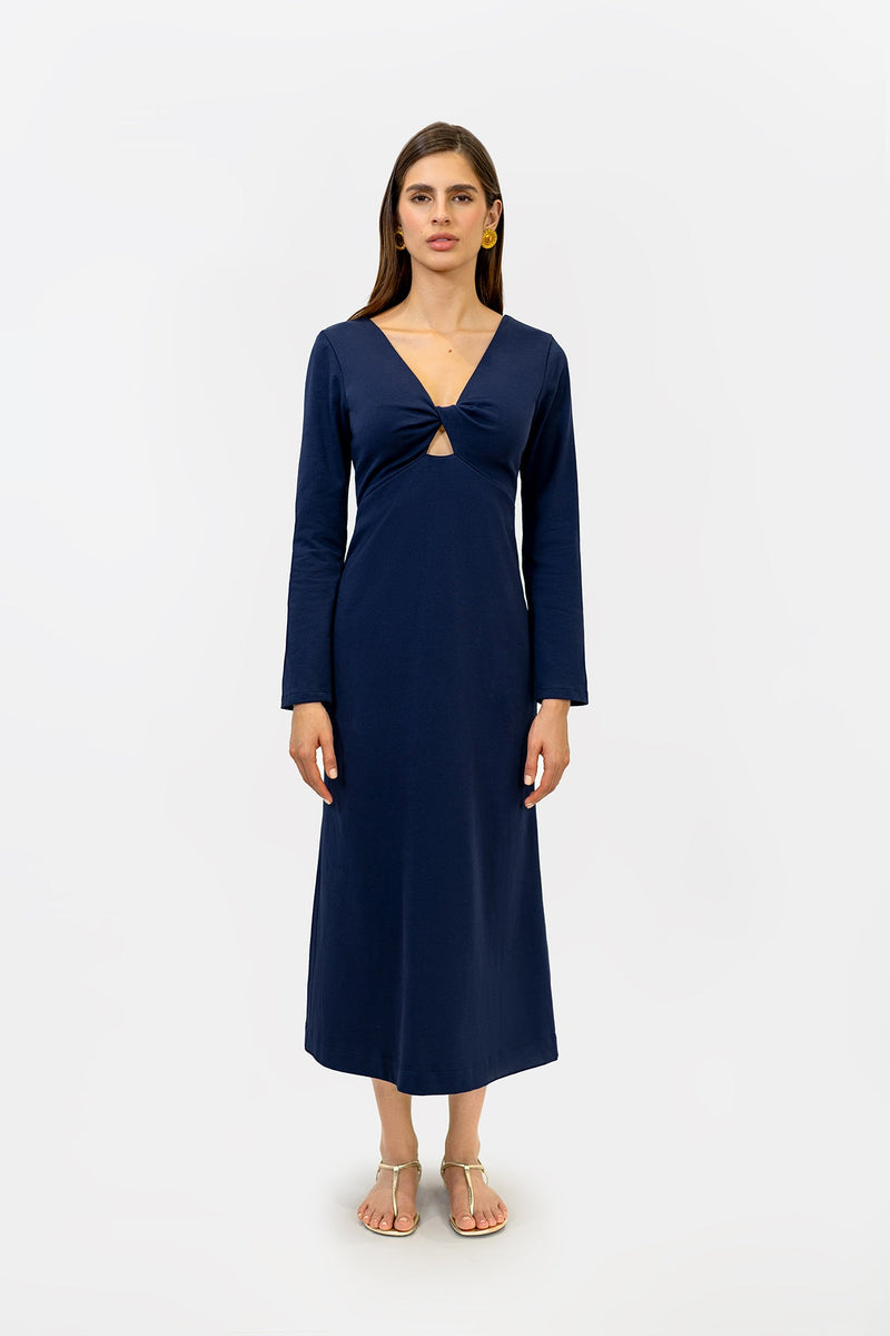 Amara Dress Deep Blue