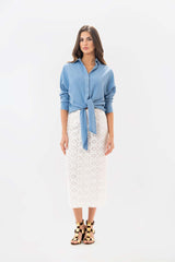 Pensamiento Ivory Skirt