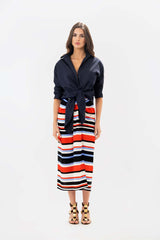 Encuentro Mixed Stripe Skirt