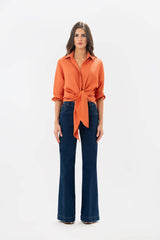 Poplin Dark Blue Jeans
