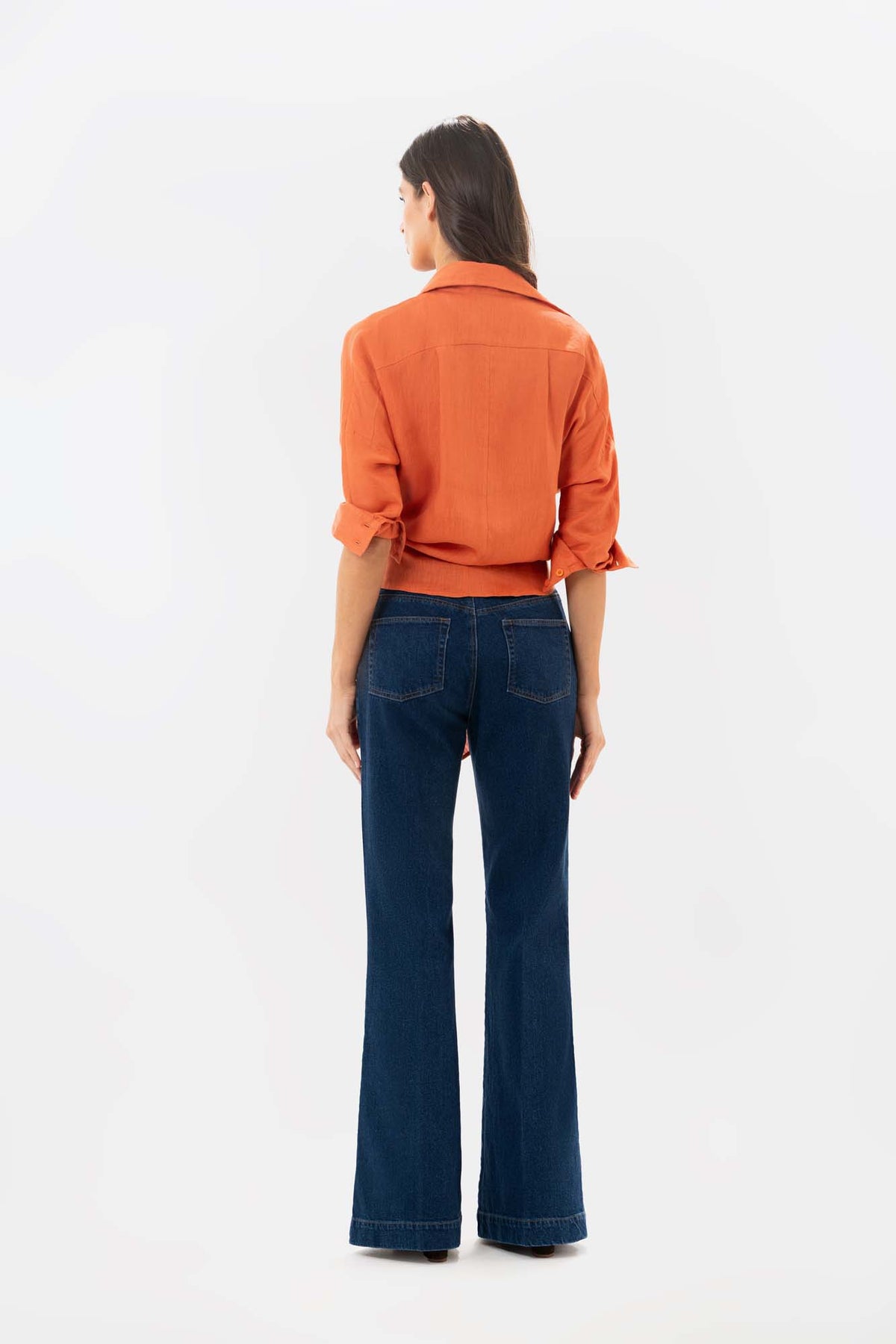 Poplin Dark Blue Jeans