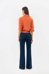 Poplin Dark Blue Jeans