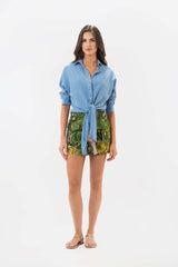 Halen Tencel Blue Shirt
