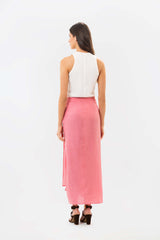 Elara Lava Red Skirt