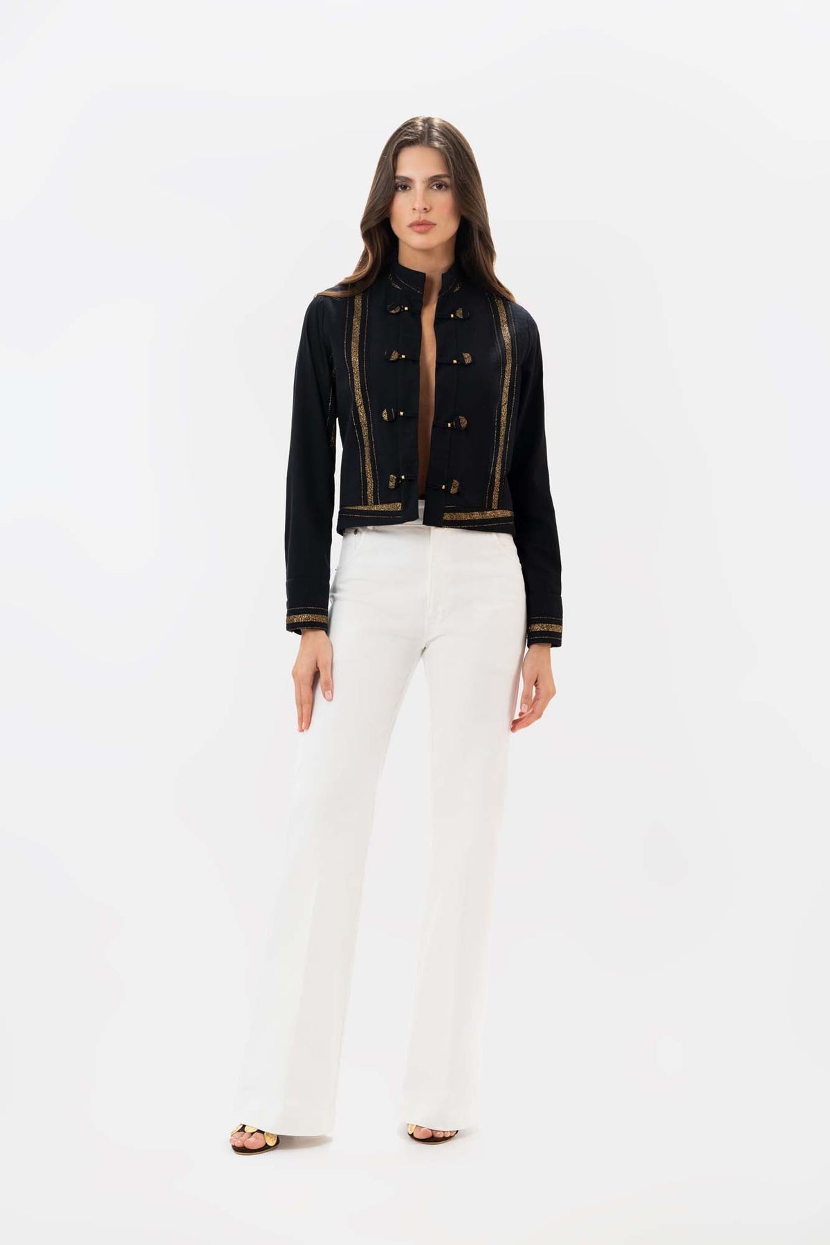 Poplin White Jeans