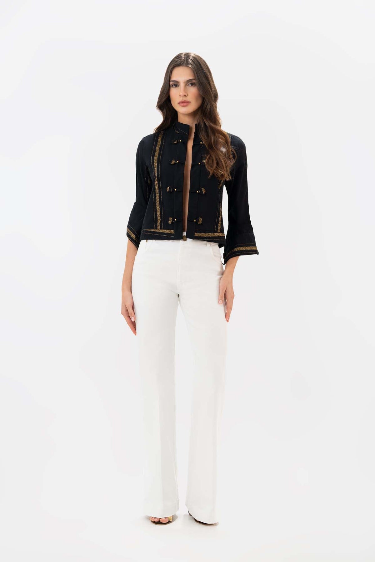 Poplin White Jeans