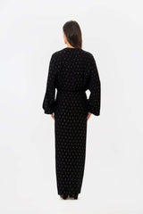 Delia Black Gold Dress