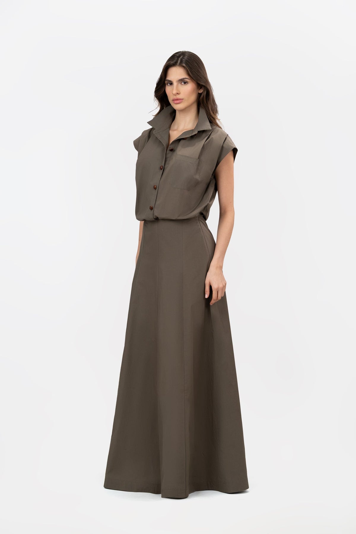 Ocaso Taupe Dress
