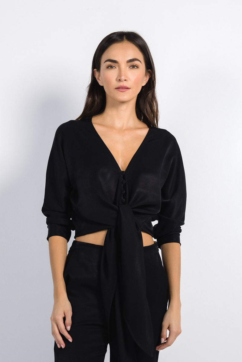 Turdina Black Blouse