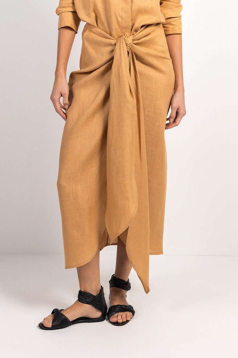 Corchea Linen Skirt