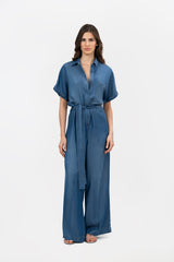 Trama Blue Jumpsuit