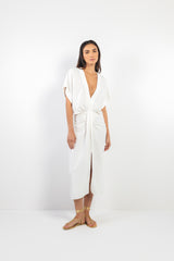 Laberinto White Dress Renata Lozano