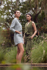Wasabi Linen Jumpsuit