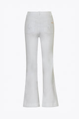 Poplin White Jeans