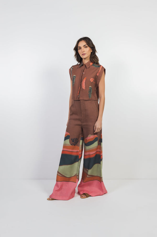 Duna Leafes Print Shirt