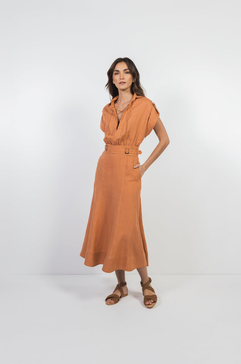 Alazán Linen Dress